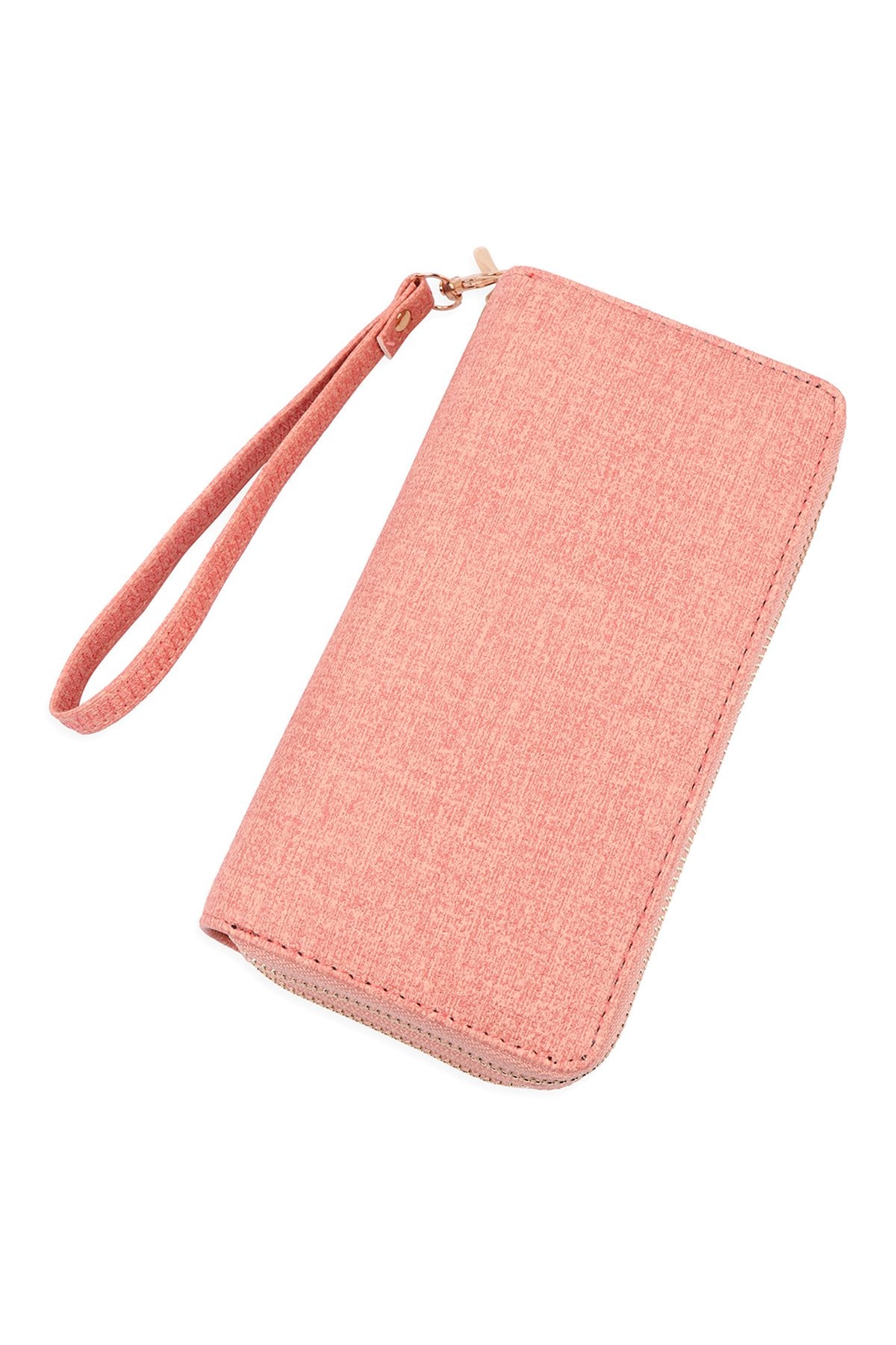 Double Zipper Fashion Wallet-Pink