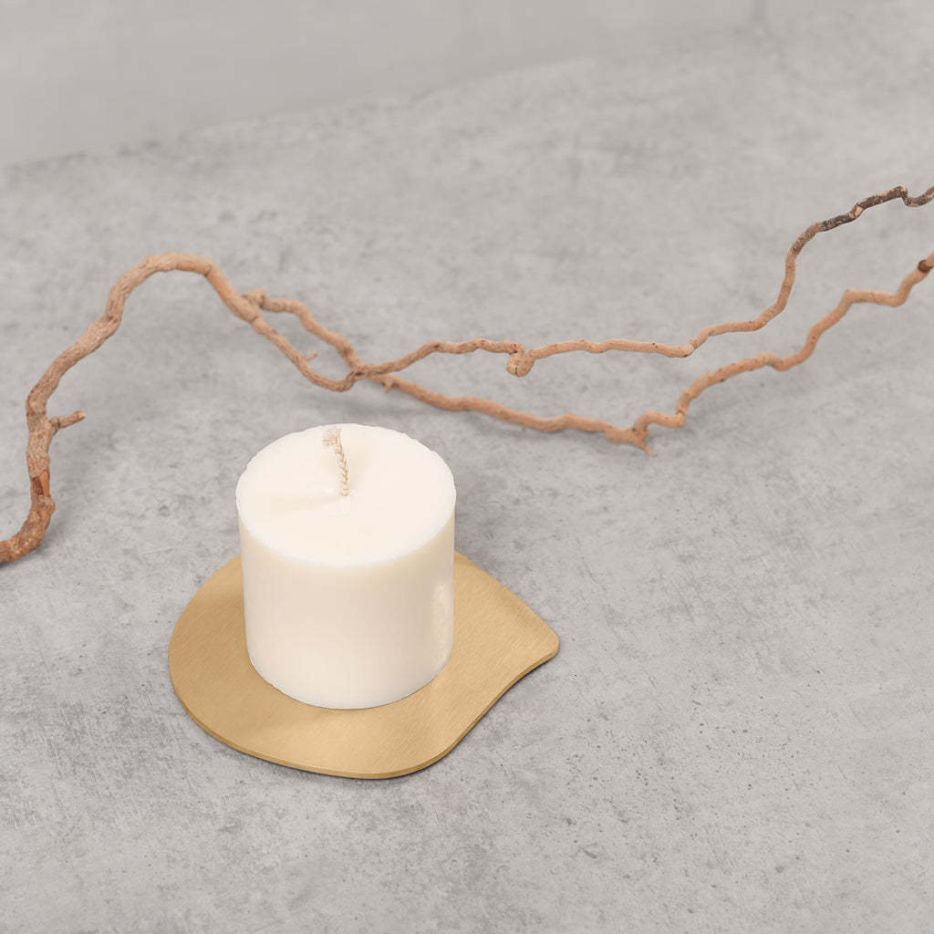 Brass Candle Plate